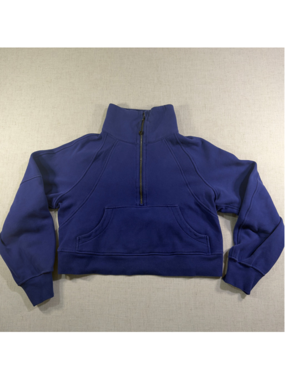 Lululemon Scuba Oversized Funnel Neck Half Zip Sweatshirt Charged Indigo XS/S